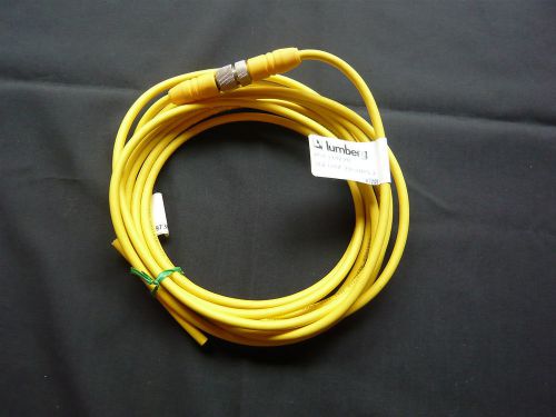 Lumberg waterproof connector pair with cable, 5 conductor 3a for sale
