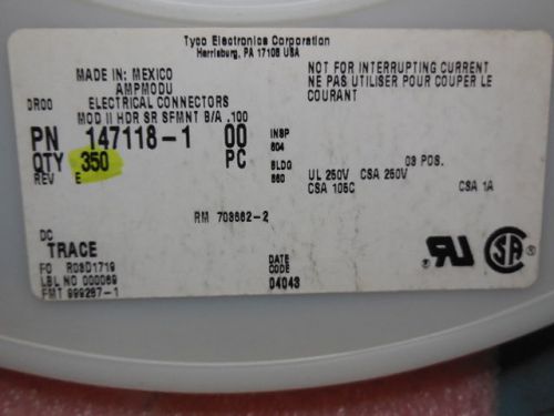 1702 pcs tyco 147118-1 for sale