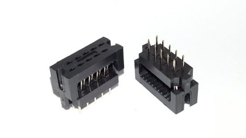 5 Pieces,  Amp Latch 746610-1, 10 pin Ribbon Cable Plug Connectors, NOS