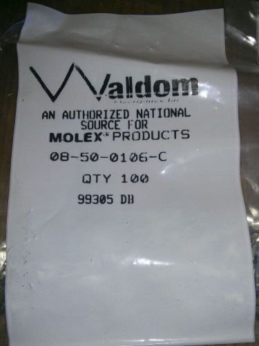 LOT 100x 08-50-0106-C MOLEX 18-24 AWG Crimp Terminal Pin BRAND NEW Waldom