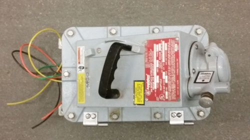 Appleton electric ebr3034eh30 explosion proof receptacle ehd breaker 480vac 30a for sale