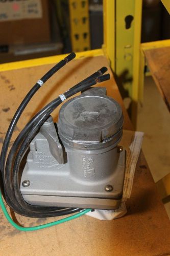 New crouse-hinds wbr  m4 receptacle heavy duty interlock for sale