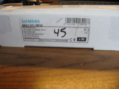 Siemens 8wa1 011-1bf23 blue terminal blocks 45 pcs, plus 2 8wa1 011-1bh23 cheap! for sale