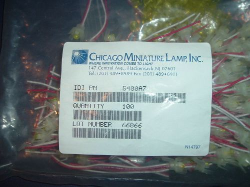 CHICAGO MINIATURE LAMP 5400A7 SEALED BAG OF 100 UNITS