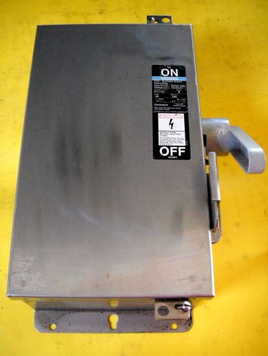 SIEMENS STAINLESS STEEL F321SS  30 AMP 240 VOLT HEAVY DUTY FUSIBLE SWITCH