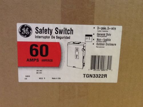 Ge safety switch 60 amp 3-pole for sale