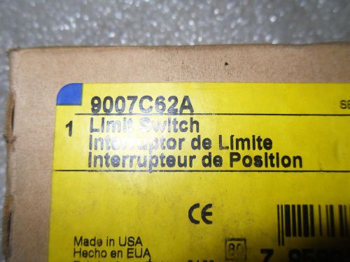 (Y5-1) 1 NIB SQUARE D 9007C62A LIMIT SWITCH