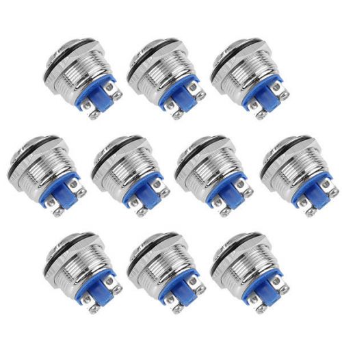 10pcs 19mm push button momentary start horn button switch high flush for diy for sale