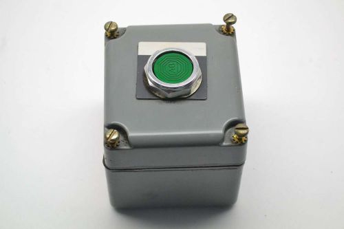 Square d 9001ky1 enclosure green 800t-a station box ser a pushbutton b396156 for sale