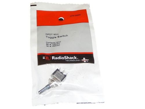 Radioshack dpdt mini toggle switch model 275-663 275-0663 for sale