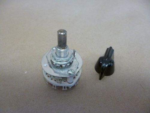 5 throw 12 position 5.5 amp panel mount rotary switch , raytheon 911406-4 for sale