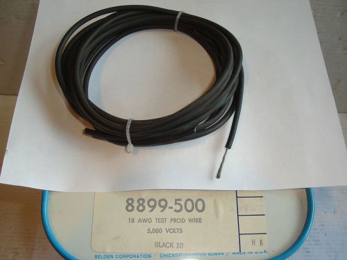 12 Feet 8899-500 Belden Test Prod Wire 18 AWG Black 10