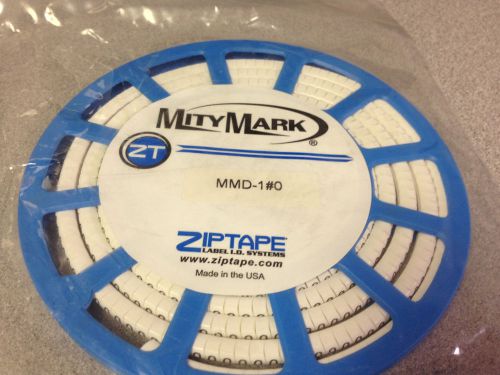 Mity mark mmd1-0 pvc disc wire marker &#034;0&#034; 10-16 awg 500/roll *new in packaging!* for sale