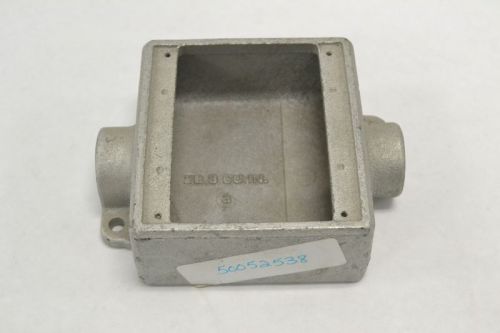 New crouse hinds fsc 222 two gang device outlet box 3/4in npt b256079 for sale