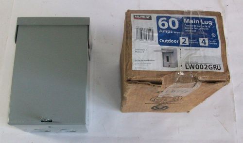 Murray outdoor type 3r load center enclosure 60a lw002gr nib for sale