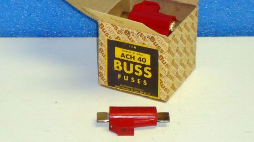 BUSS FUSES AIRCRAFT ACH 40 - MS28937-40 -10 PCS BUSSMAN NEW FREE SHIPPING