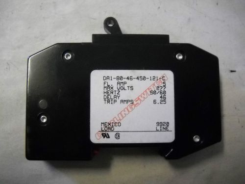 Carling switch da1-b0-46-450-121-c circuit breaker,1 pole,277v 50/60hz for sale