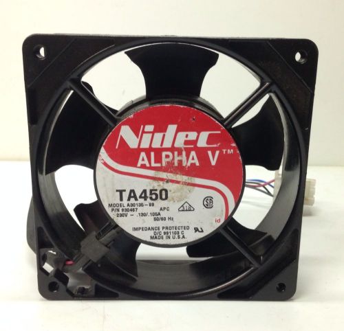 NIDEC ALPHA V TA450 MODEL A30135-89 50/60HZ 230V FAN