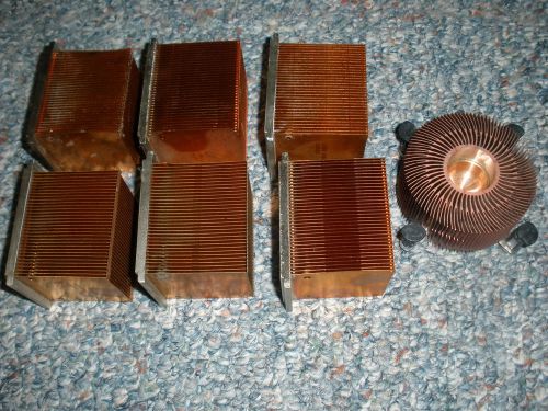 lot 12 large Heatsink +MORE,copper Aluminum scrap Heat Sink for LED,craft, hobby