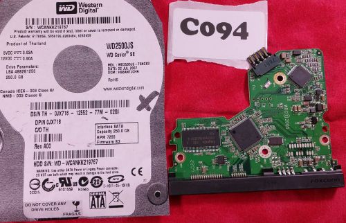 #C094 - WD2500JS-75NCB3 2060-701335-005 250GB B3 HSBANTJCHN  Hard Drive PCB