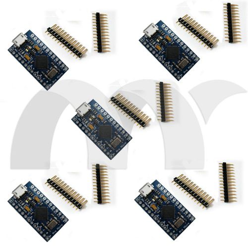 5 pcs pro micro atmega 32u4-mu 5v 16mhz board  module for arduino-compatible for sale