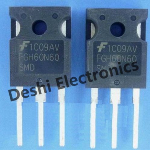 10pcs fgh60n60smd 60n60smd fairchild to-247 600v 60a field stop igbt for sale