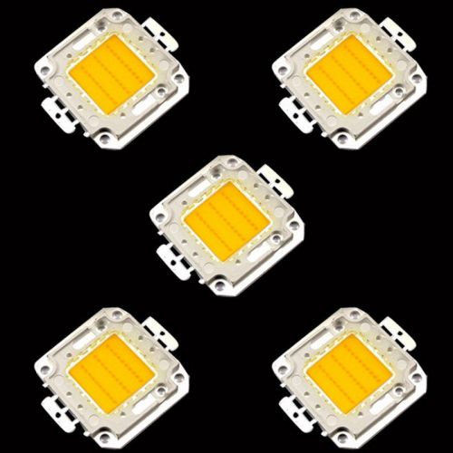 5pcs 30w Brightest LED Chip Energy Saving Chip Bulbs Lights Warm White Lamps