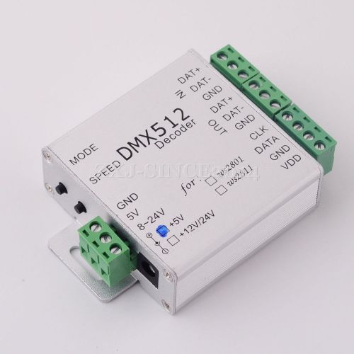 5v ws2801 dmx contoller for 2801 pixel led module strip module spi converter dc for sale