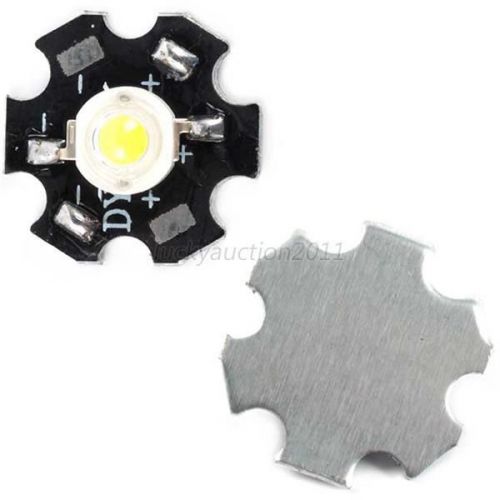 Premium 10x 3W Cool White LED Light Emitter 6500-7000K with 20mm Heatsink L82