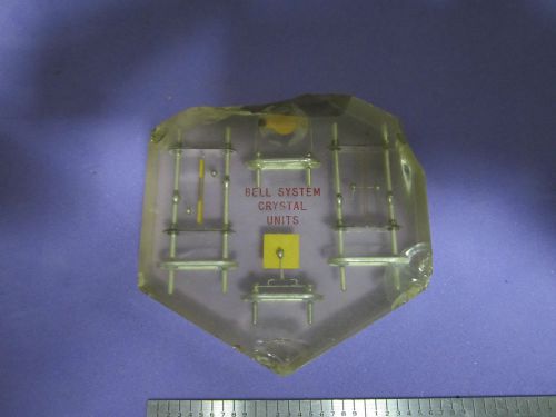 Vintage bell laboratories crystal system units quartz display mounts  bin#11 for sale
