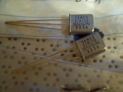 3 Matched sets of Monolithic 21.4 MHZ Crystal filters 15 Khz wide Temex 21M15B