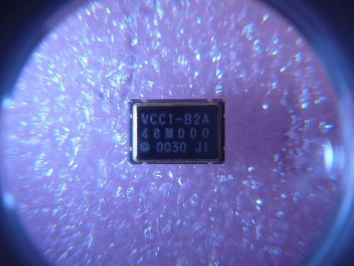 Vectron vcc1-b2a-48m000 crystal oscillator 3.3v 48mhz cmos output smd new  2/pkg for sale