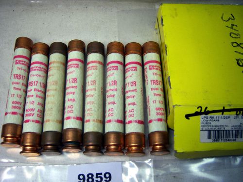 (9859) lot of 8 cooper bussmann lps-rk-17-1/2sp fuses for sale