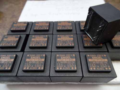 15transformers  pcb mount 220volt to 2x 7.5 volt 2x 67ma 33x28 mm for sale