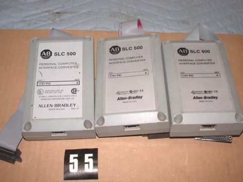 Lot of 3 Allen Bradley SLC 500 1747 PIC Ser. A Personal computer inter Free S&amp;H