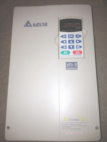 Delta v series ac drive vfd110v43a 15hp 3ph out: 0-480v 24a 18.3kva used for sale