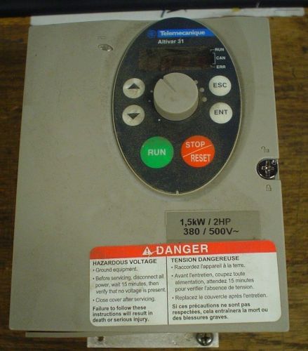 Used Telemecanique Inverter Drive ATV31HU15N4A -60 day warranty