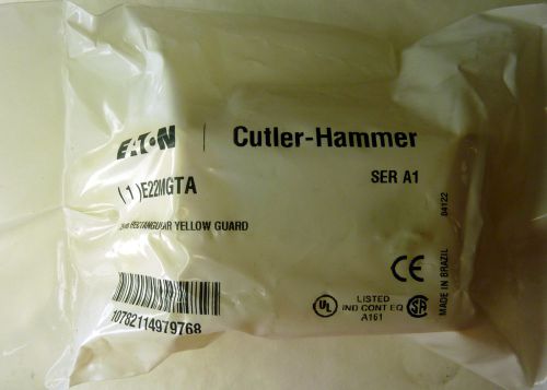 New eaton cutler-hammer e22mgta ser a1 75mm rectangular yellow guard for sale