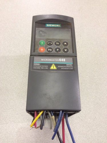 USED SIEMENS MICROMASTER 440 FREQUENCY INVERTER DRIVE 6SE6440-2UD21-5AA1