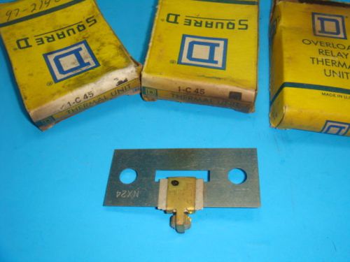 New Square D C 45 Overload Relay Thermal Unit, Lot of 3, NEW IN BOX