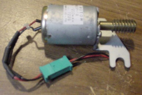 Small 24 V DC Motor with 3/8” spiral Approx 10 threads/inch drive shaft. 1-1/4”