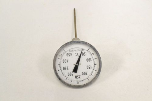 Ashcroft 8in stem temperature 50-450c 5in dial 1/2 in npt gauge b306671 for sale
