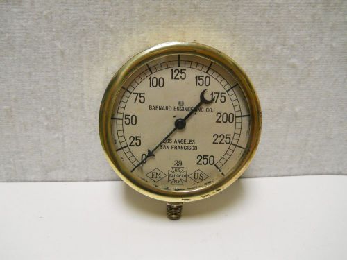 1930 Presure Gauge US. Gauge Co, N.Y. Brass 4 3/4 inch