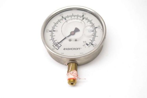 Ashcroft q-8962 duralife liquid filled 0-15psi 1/4 in npt pressure gauge b435503 for sale