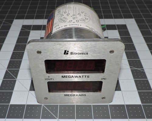 Bitronics Megawatts Megavar Digital Meter