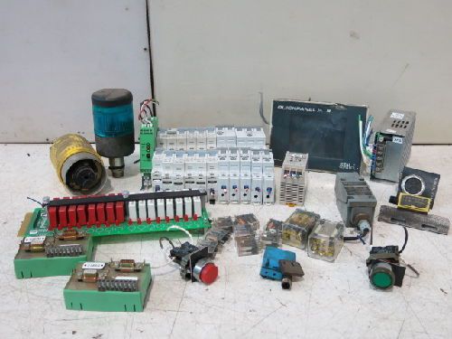 35 PIECE MIXED ELECTRICAL LOT, ALLEN BRADLEY, HUBBELL, TOUCH CONTROL