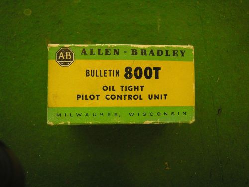 Alan Bradley Bulletin 800T Oil Tight Pilot Control Unit