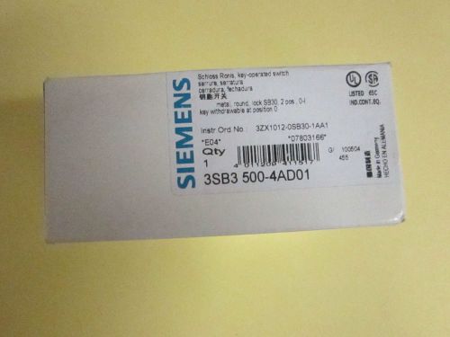 Siemens 3SB3 500-4AD01 Selector Switch Key