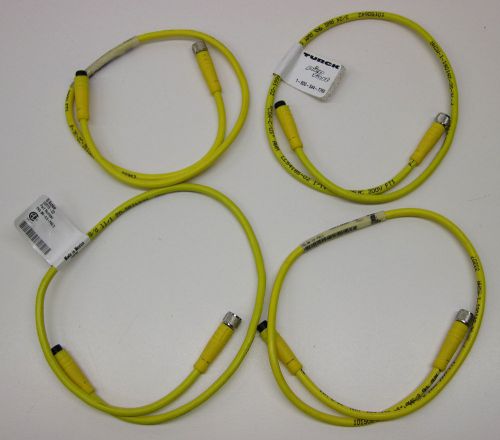 Turck u2515-23 picofast extension cordset 3-wire 0.5m pkg 3m-0.5-psg 3 lot of 4 for sale