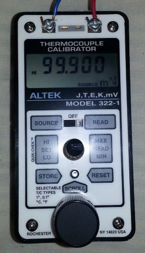 Altek thermocouple calibrator model 322-1 excellent condition for sale